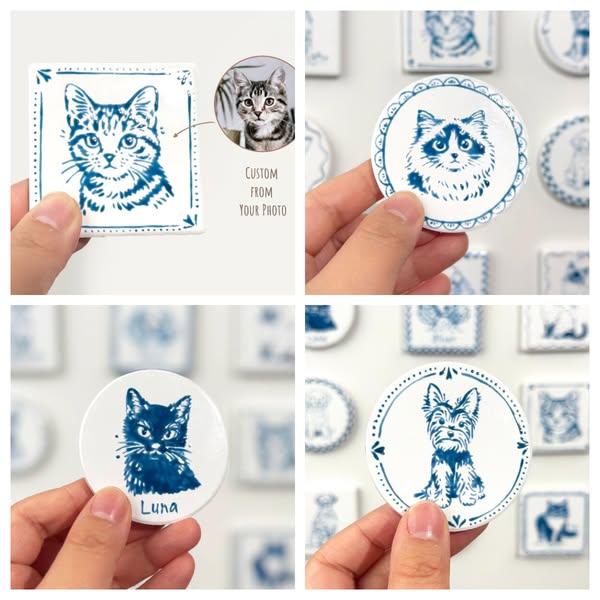 Custom Delft Pet Keepsake!
