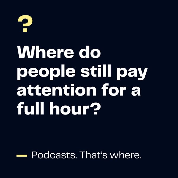 Podcast ads, now with the numbers to prove it