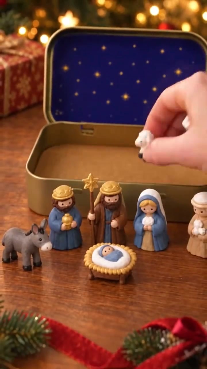 Pocket‑Sized Nativity Scene — Christmas Tradition In A Tin Box