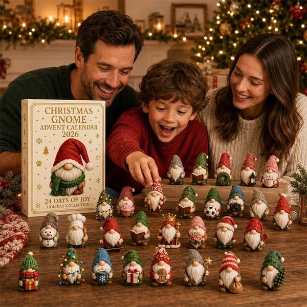 LAST DAY 49% OFF Gnome Advent Calendar 2026 – 24 Days of Whimsical Holiday Surprises