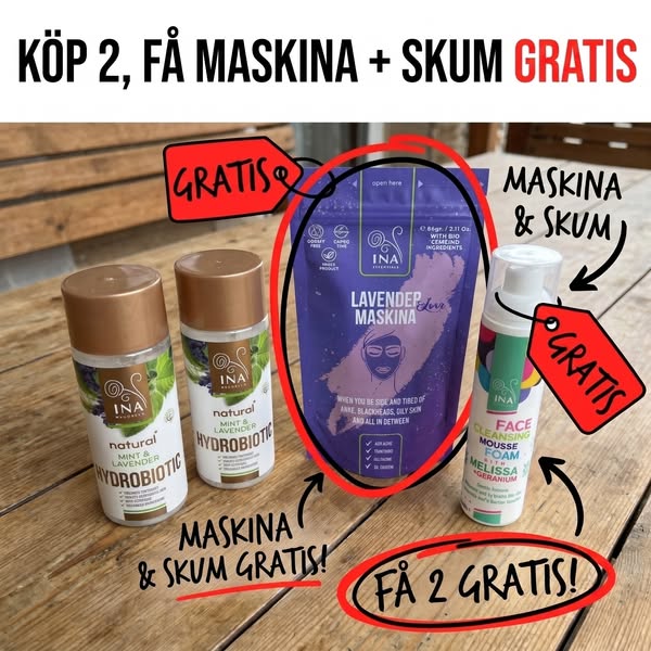 Köp 2 Hydrobiotic, få skum och mask