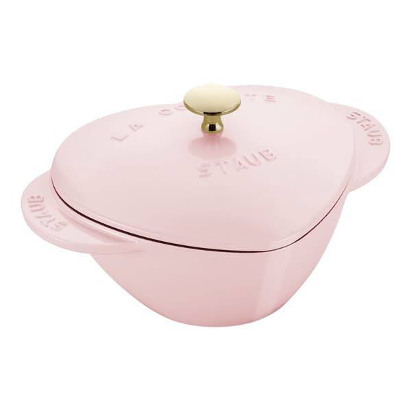 Staub La Cocotte 20 cm heart Cast iron Cocotte sorbet rose
