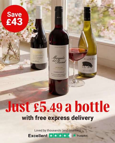 Six bottles for £32.94