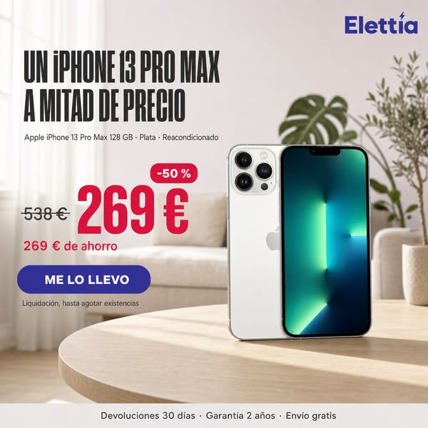 Pro Max a mitad de precio