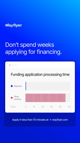 Apply for financing in less than 10 minutes.