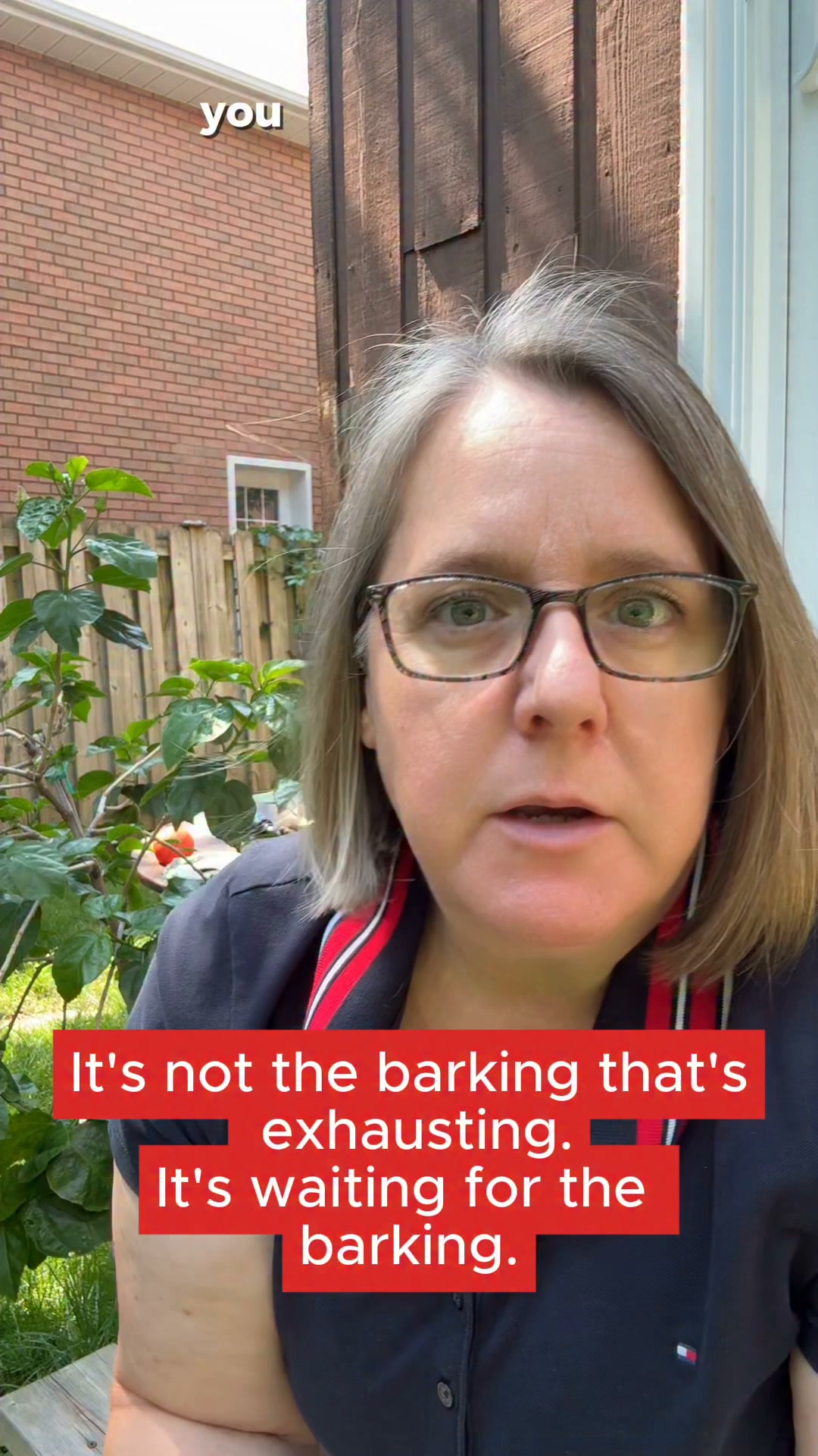 Stop waiting for the barking.