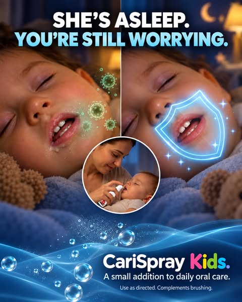 Care for little teeth, without waking her.