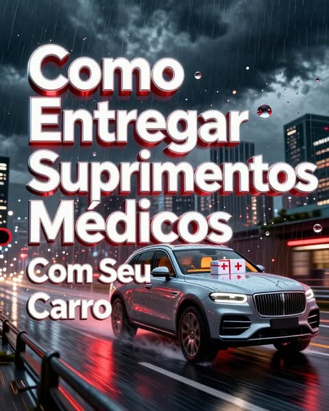 Guia para entregar suprimentos médicos com carro próprio