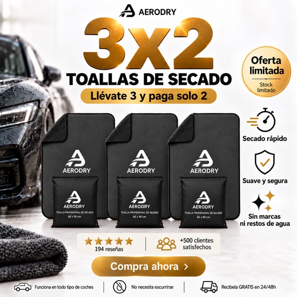 3x2 en TOALLAS + ENVIO GRATIS