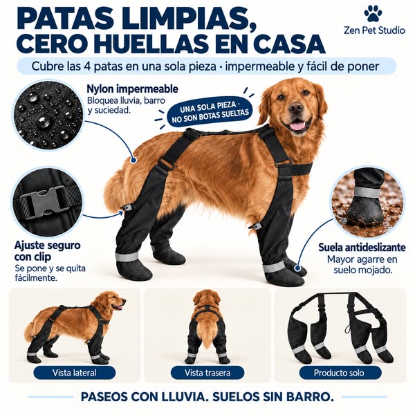 Así es por dentro (y por fuera)
4 patas, 1 sola pieza
Todo lo que una bota no hace
Impermeable, antideslizante y no se cae