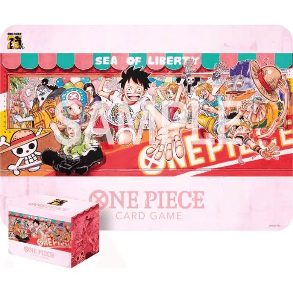 Tapis de jeu et Boîte de rangement - Set 25th Edition One Piece Card Game