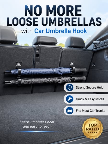 Car Umbrella Hook (2 PCS)