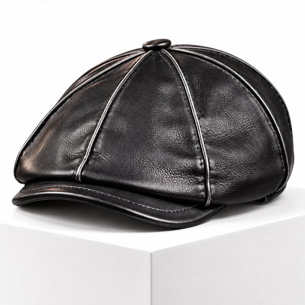 Marchetti Genuine Leather Cap | 50% OFF