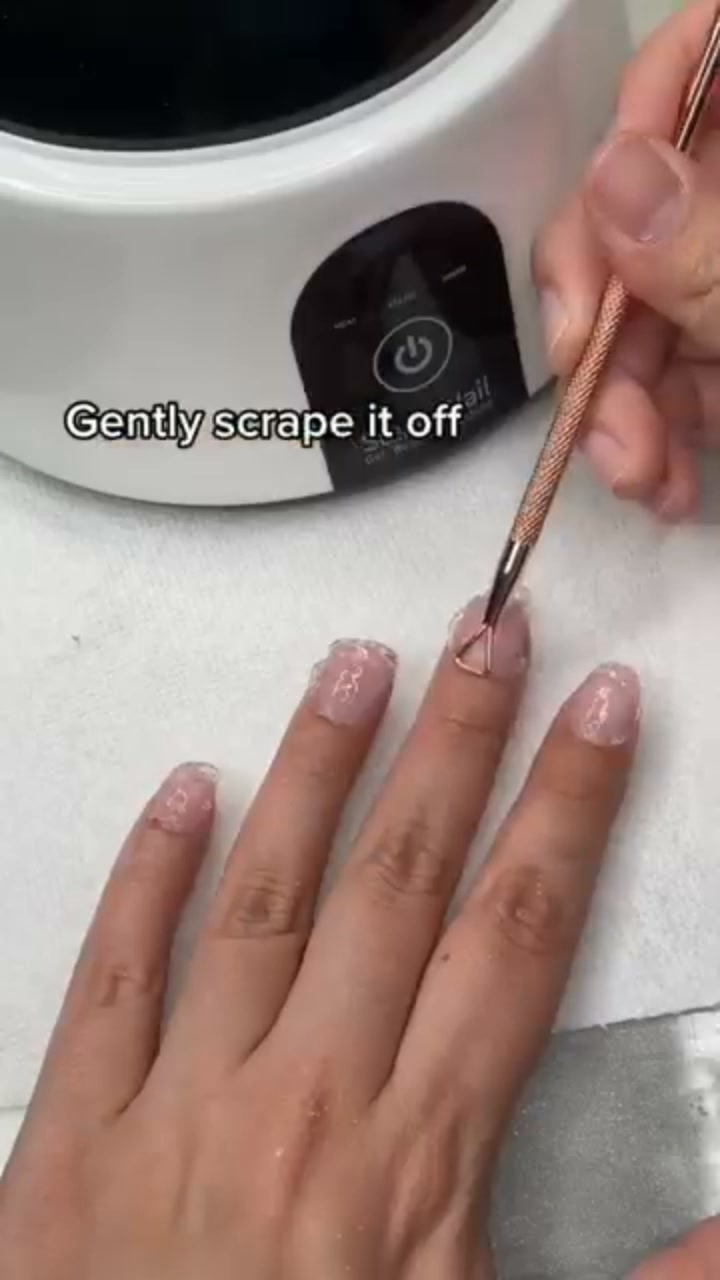 Professional steam gel nail remover with digital display — salon results at home.