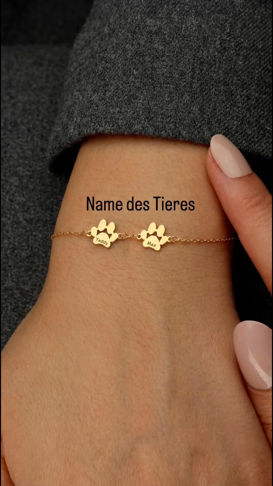 Nur sie. Das ist das ganze Armband.