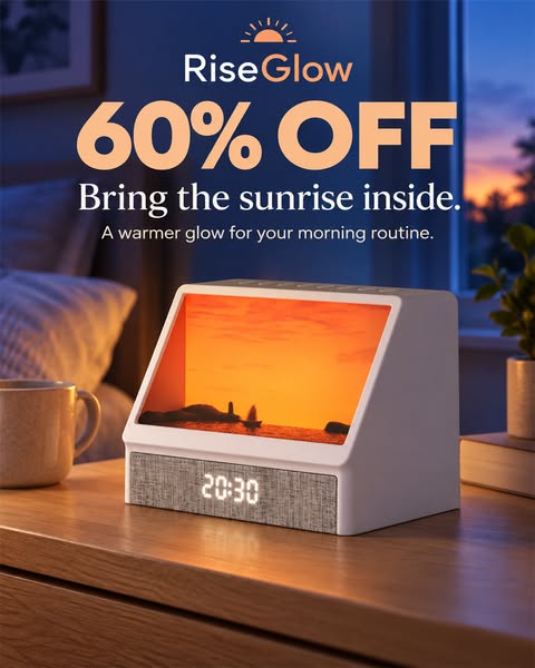 60% OFF. Bring the Sunrise Inside.