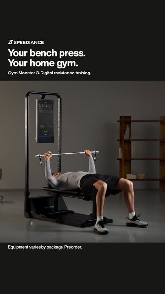 Bench press at home with Gym Monster 3