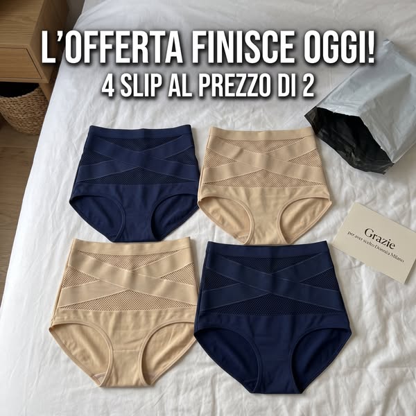 4 slip al prezzo di 2 — Offerta 2+2