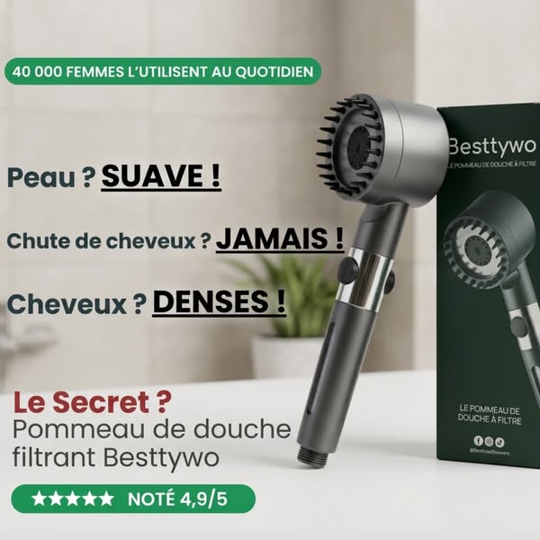 Votre douche mérite mieux que du calcaire et du chlore