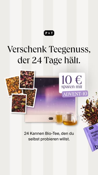 Der Adventskalender für alle, die Tee lieben.