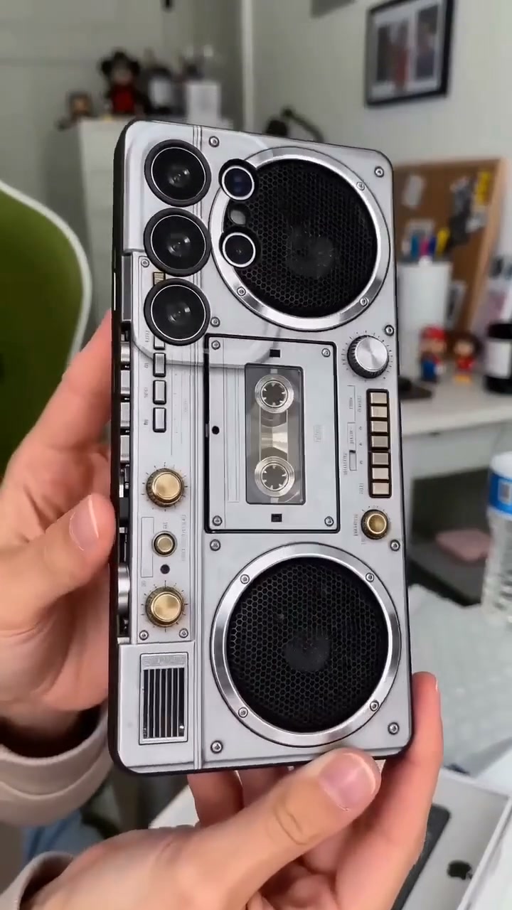 Retro Cassette Player Design Phone Case