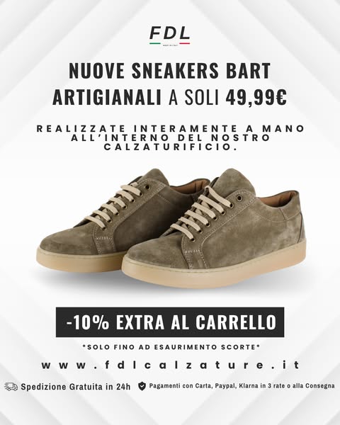 Sneakers Artigianali a soli 49,99€