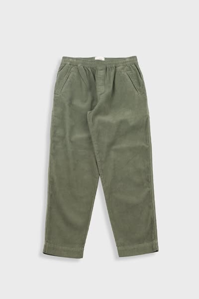 Drawcord Assembly Pant - Dark Olive Cord - Men's - Folk