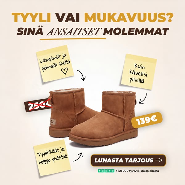 UGGit nyt alennuksessa!