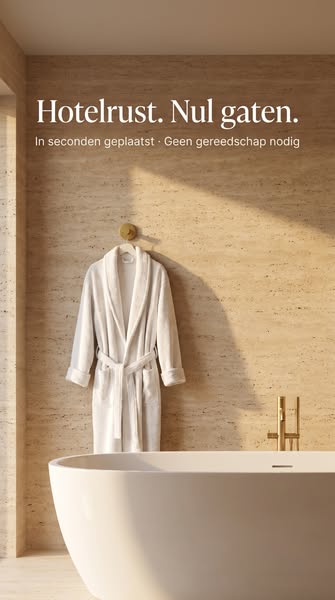 Hotelgevoel. Nul gaten.