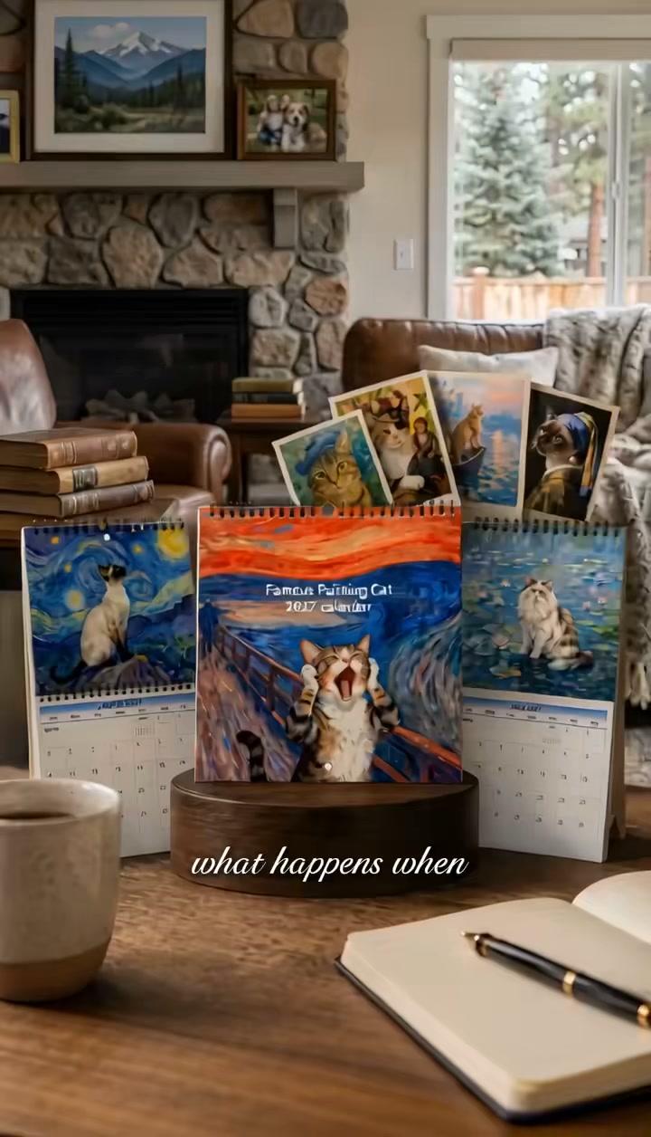 2027 Cat Art Calendar