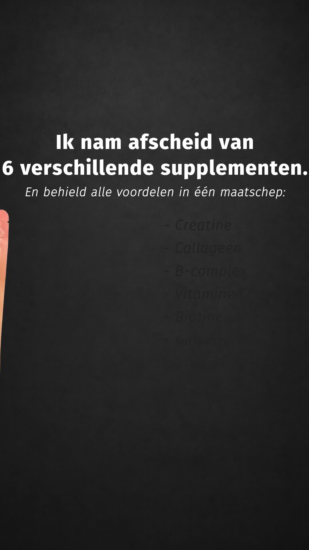 Eén schep. Complete oplossing voor schoonheid en een actieve levensstijl.