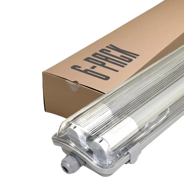 Led industriarmatur | 150cm | 2x22w | 4000k | ip65 – dubbelt lysrörsarmatur - SEK2,554