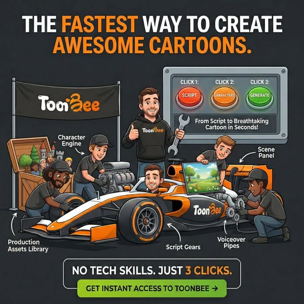 2D & 3D Cartoon Videos With Only 3 Clicks