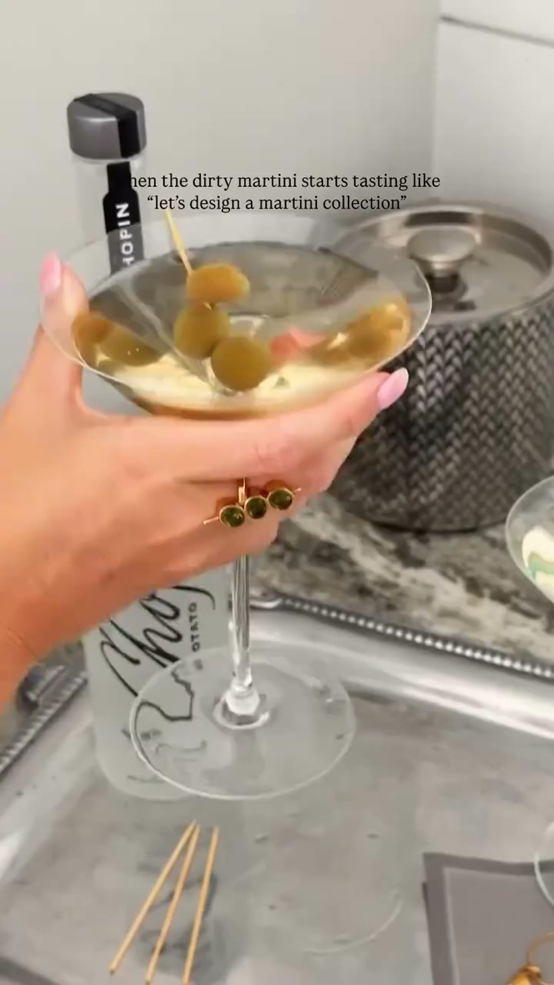 Martini Olive Ring