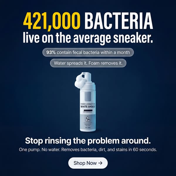 Water Spreads Sneaker Bacteria. This Removes It.