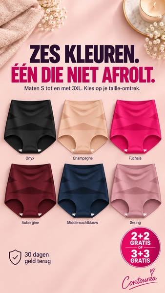 Zes kleuren. Eén die blijft zitten.
