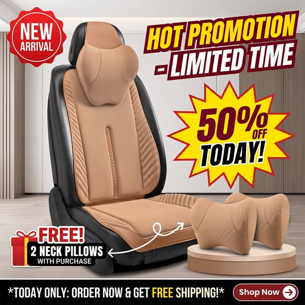 50% OFF Today + 2 FREE Headrests!