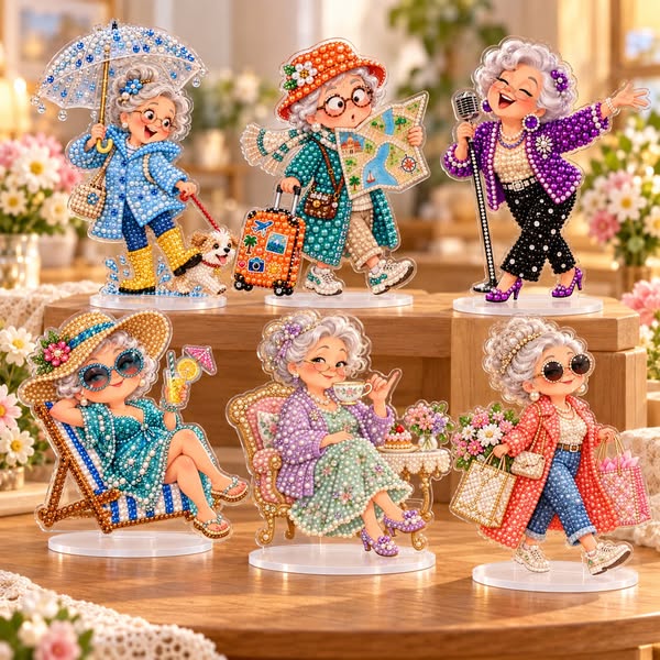 Sparkling Diamond Painting Desk Ornament Kits