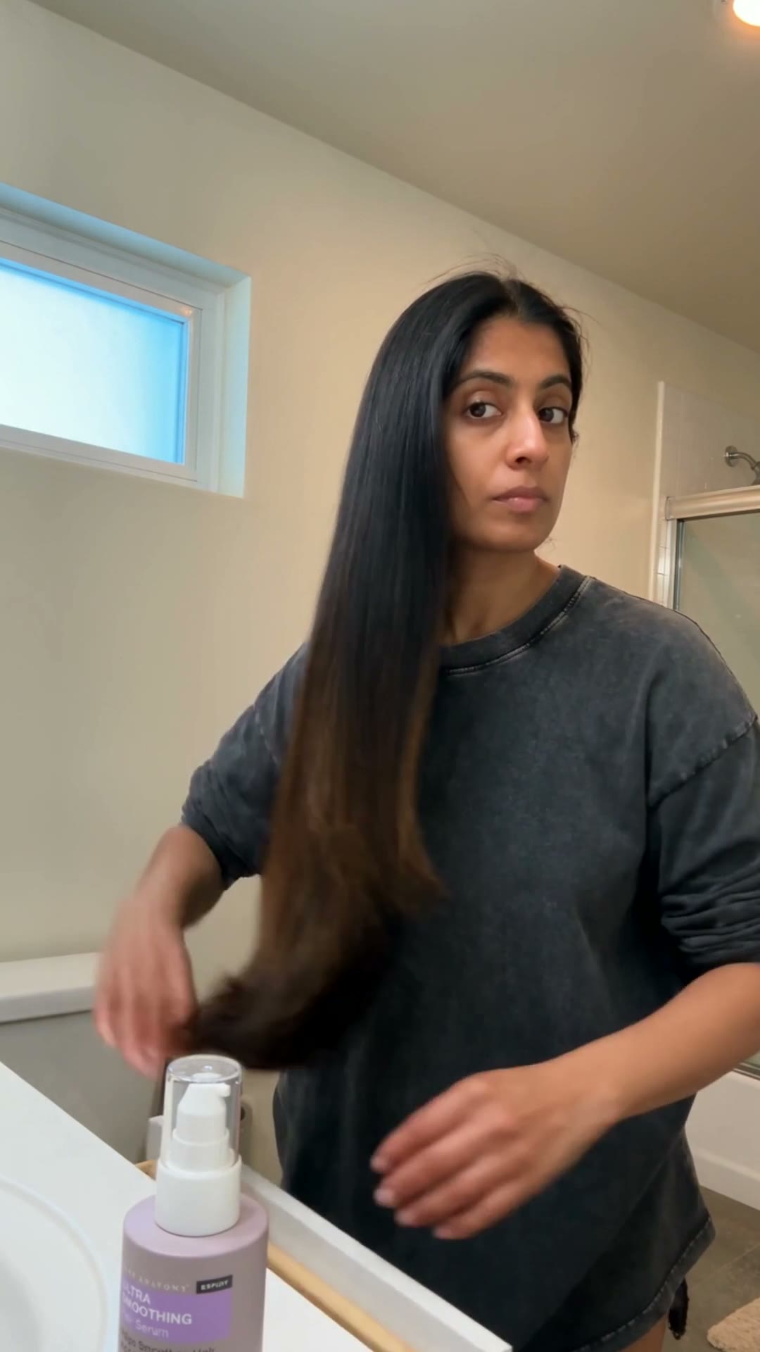 Rough Blow-Dry to Glass Hair