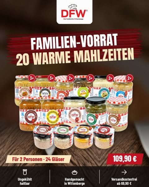 Familien-Vorrat für 2 Personen