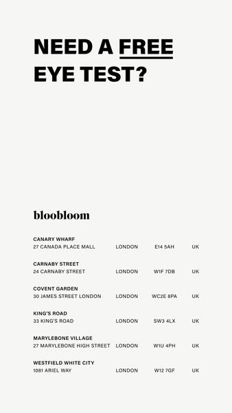 Book a Free Eye Test in London