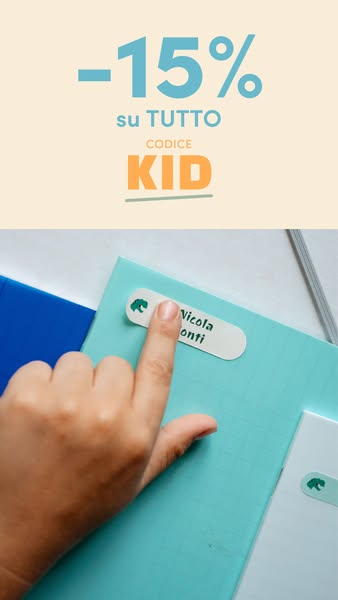 15% su TUTTO con il codice KID