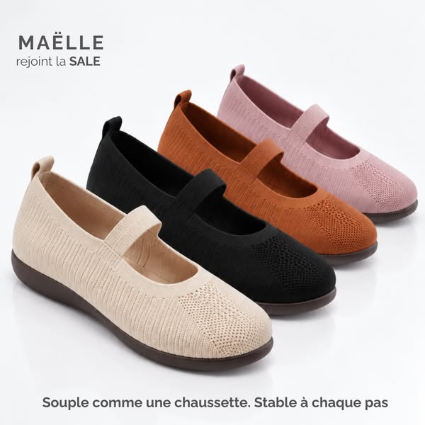 Douce comme une chaussette. Stable sous vos pieds.