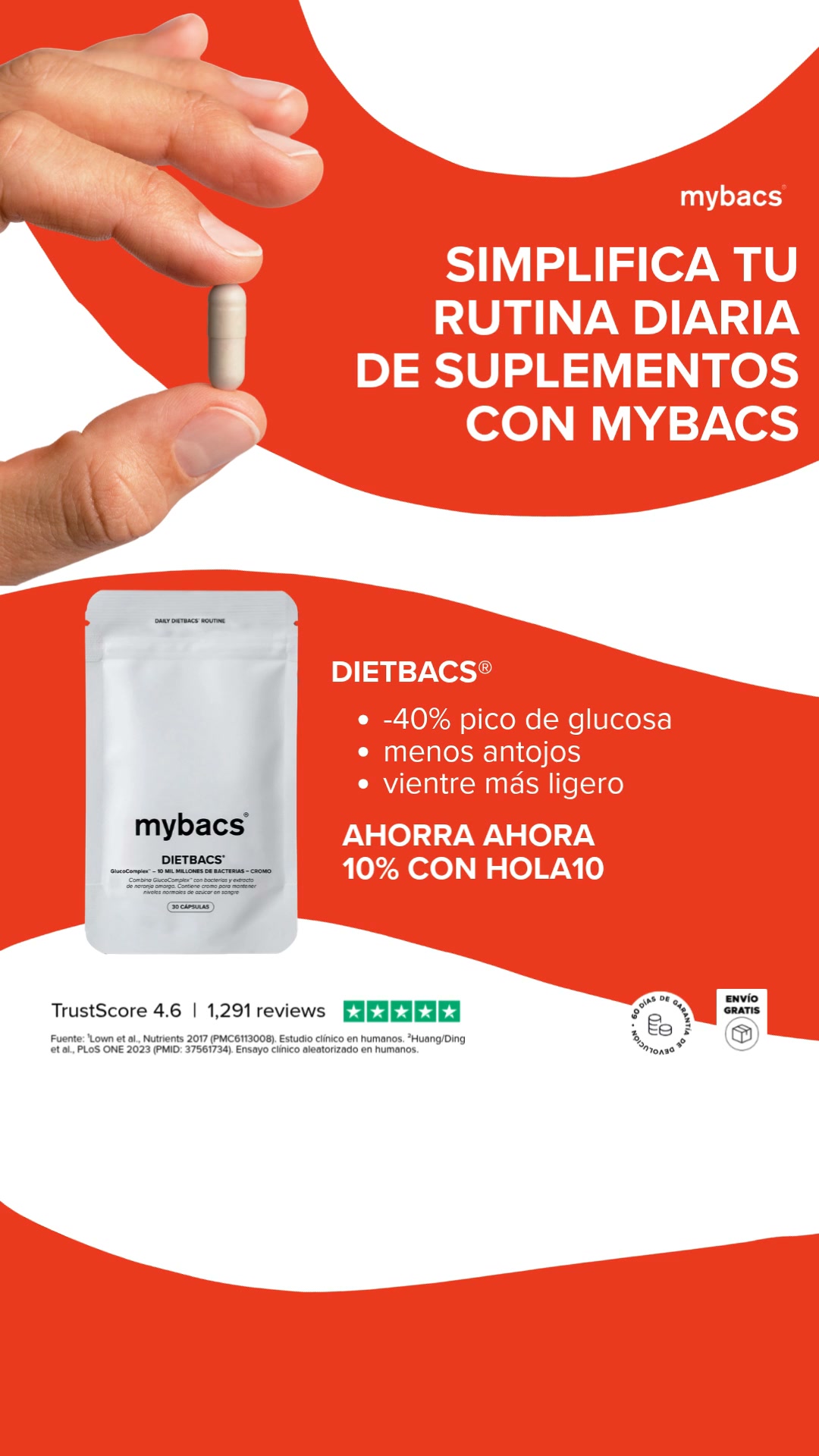 Dietbacs: Código -10% con HOLA10