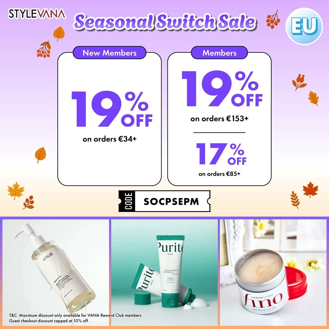 Use [𝐒𝐎𝐂𝐏𝐒𝐄𝐏𝐌] for 𝐄𝐗𝐓𝐑𝐀 𝟐𝟎% on Suncare items + 𝐄𝐗𝐓𝐑𝐀 𝟏𝟗% on the rest items!