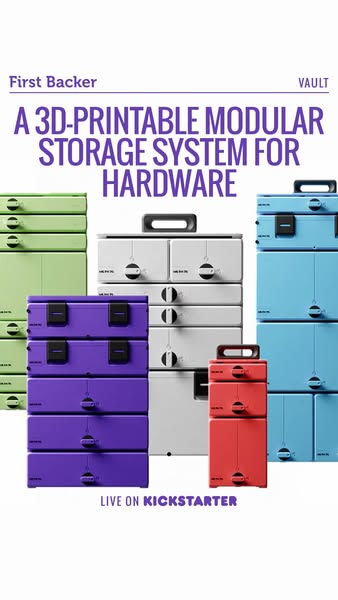 Modular 3D-Printed Workshop Storage System