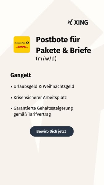 Postbote (m/w/d) gesucht