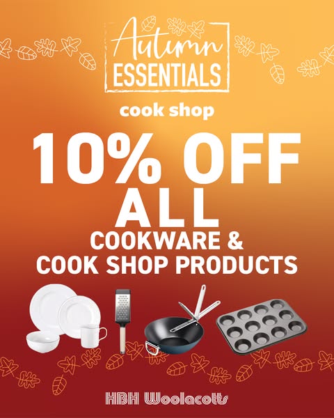 10% off all cookware
