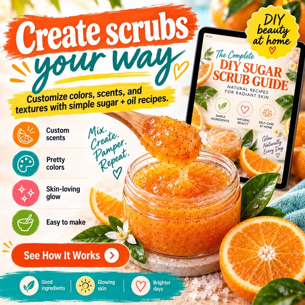 720+ natural body scrubs to create — and even sell
