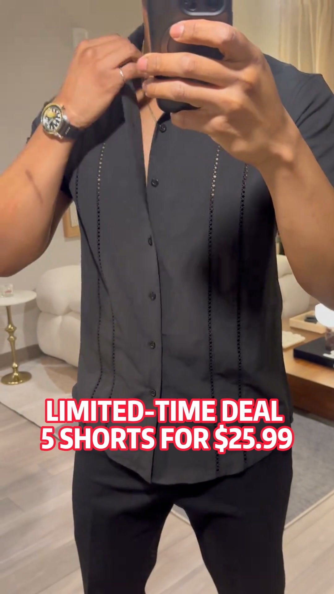 Men's Cuban Guayabera Shirt – Classic Summer Style & Lightweight Comfort
